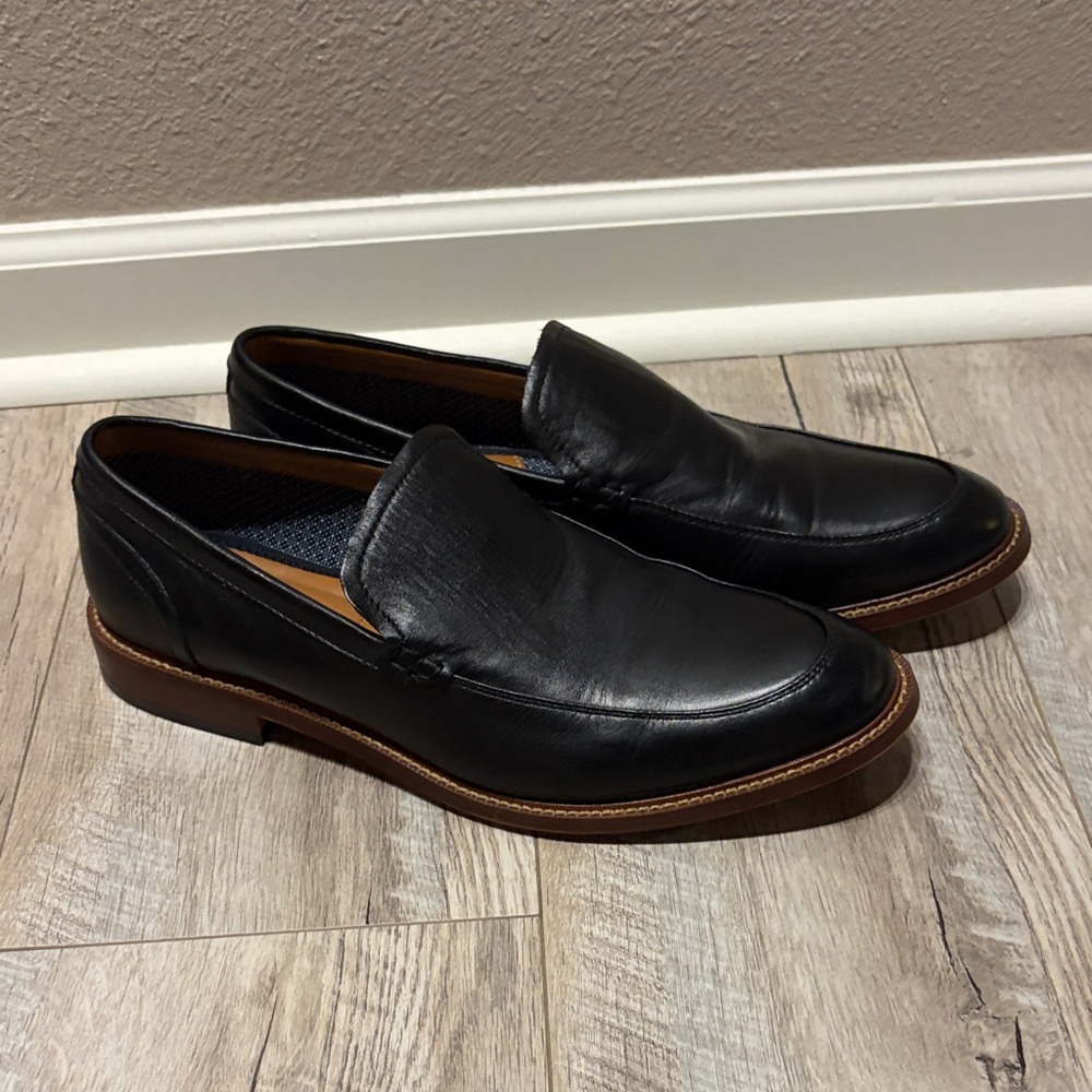 Mens Black Leather Loafers